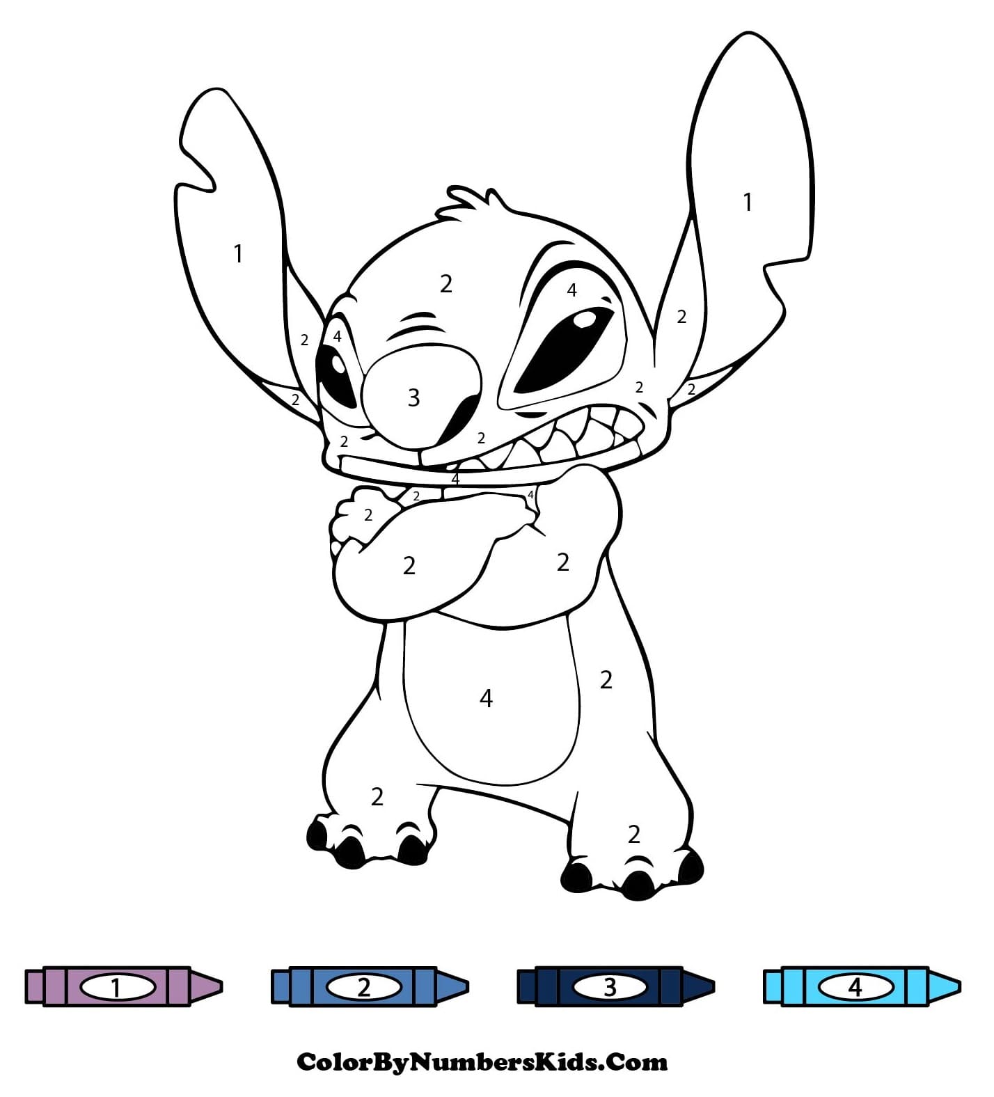 Angry Stitch Color By Number