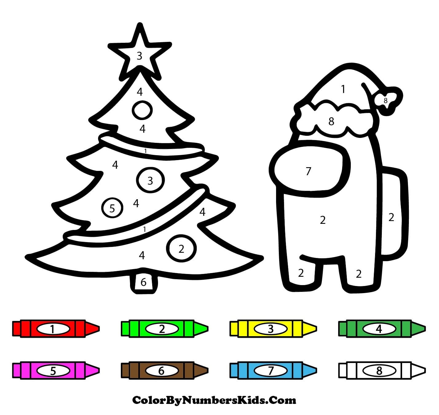 Christmas Among Us Color By Number