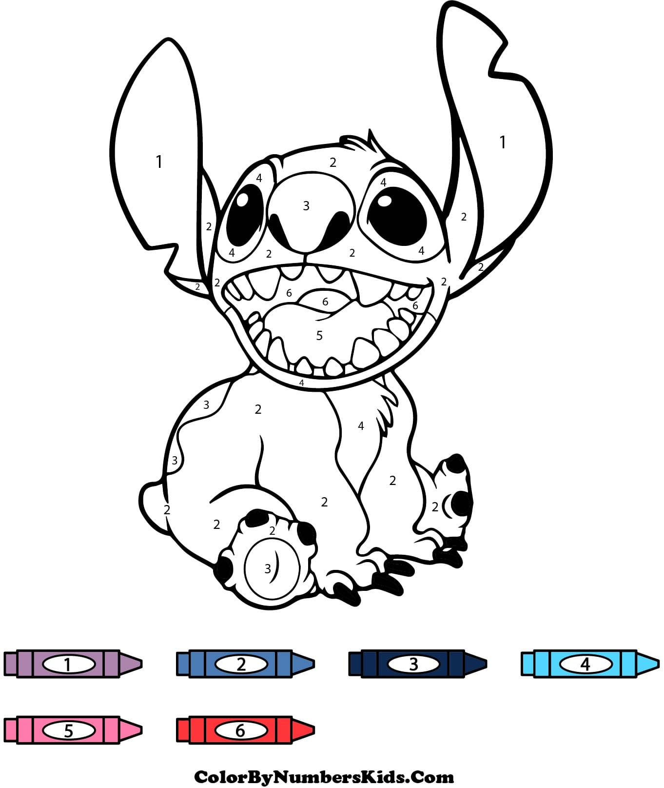 Funny Stitch Color By Number