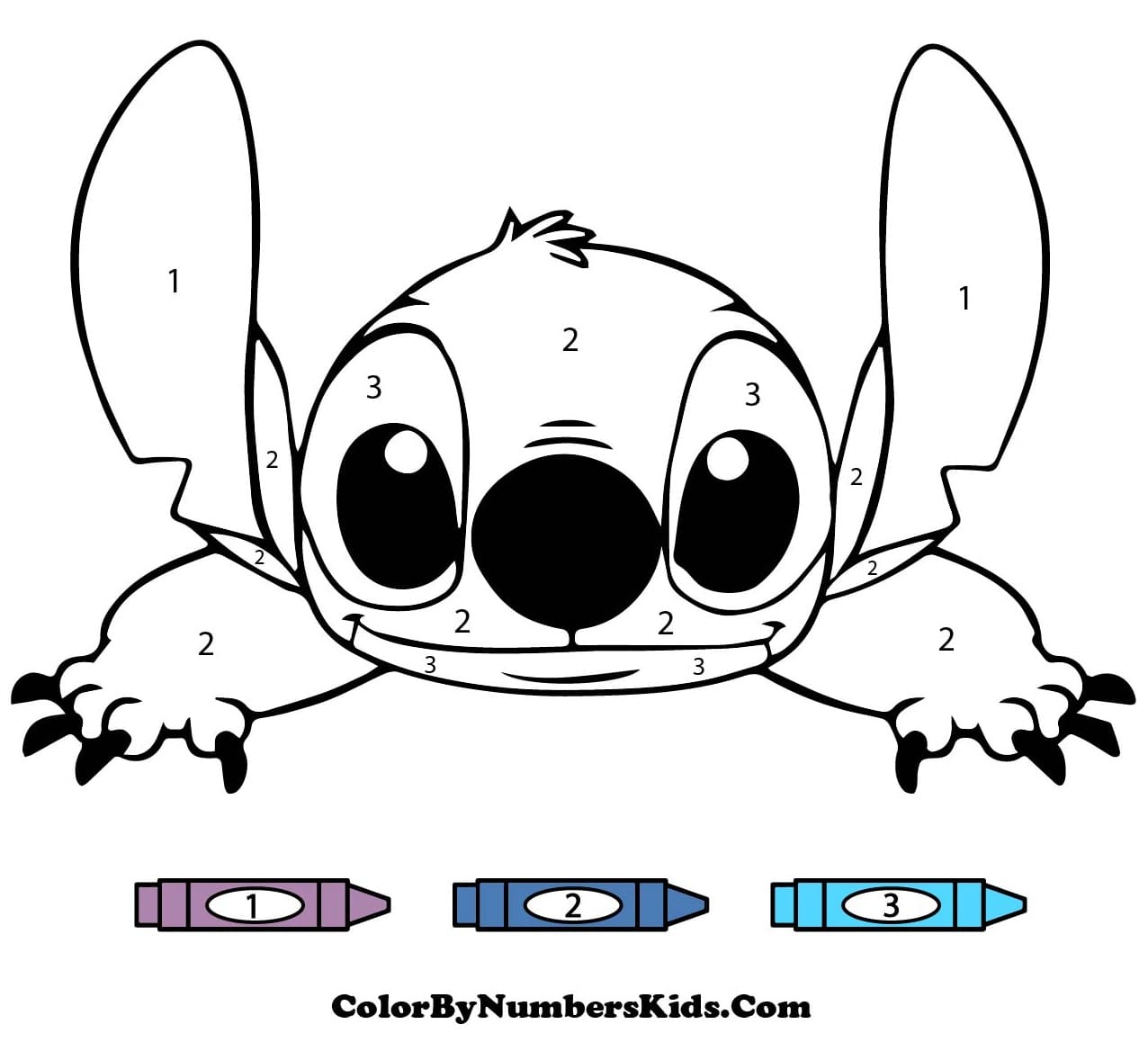 Happy Stitch Color By Number