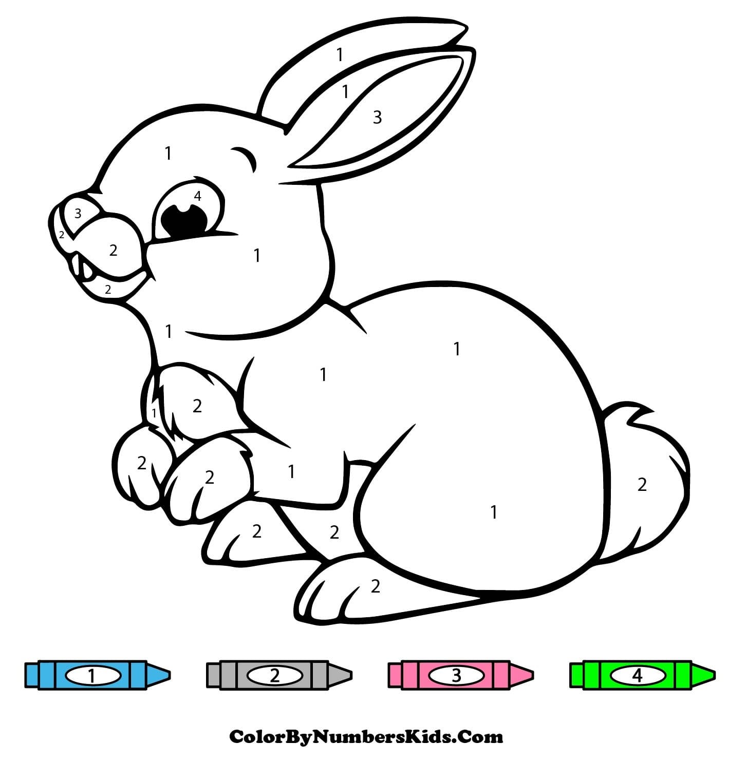 Rabbit Color By Number