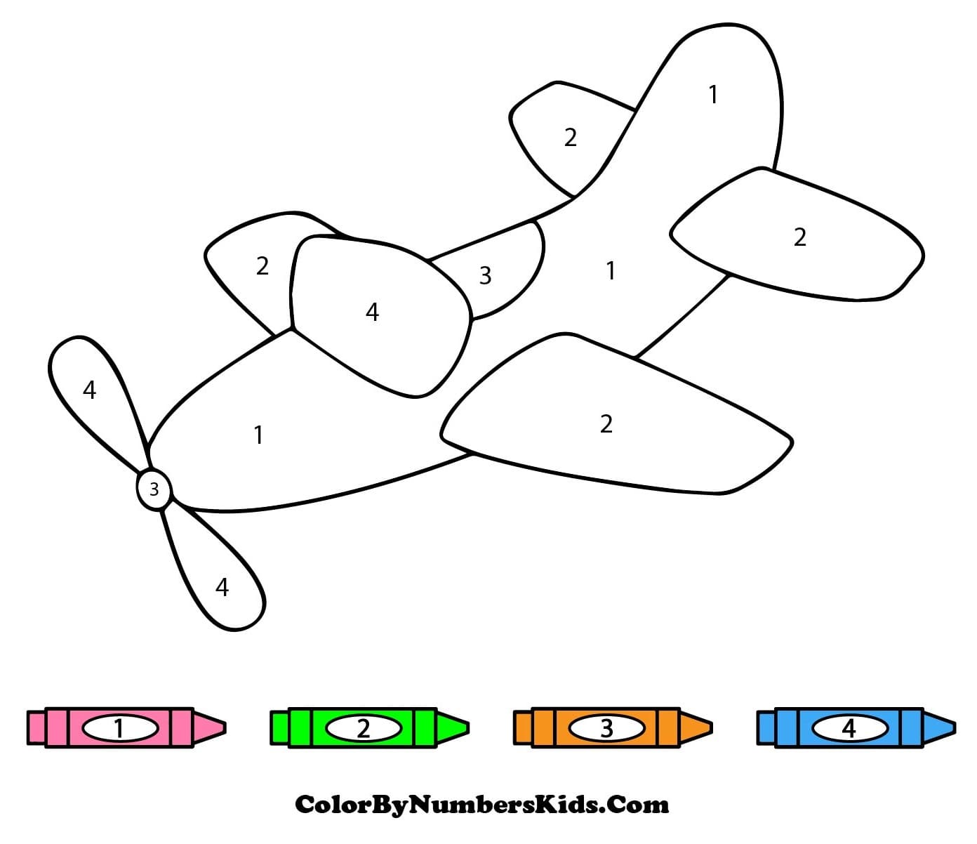 Plane Color By Number
