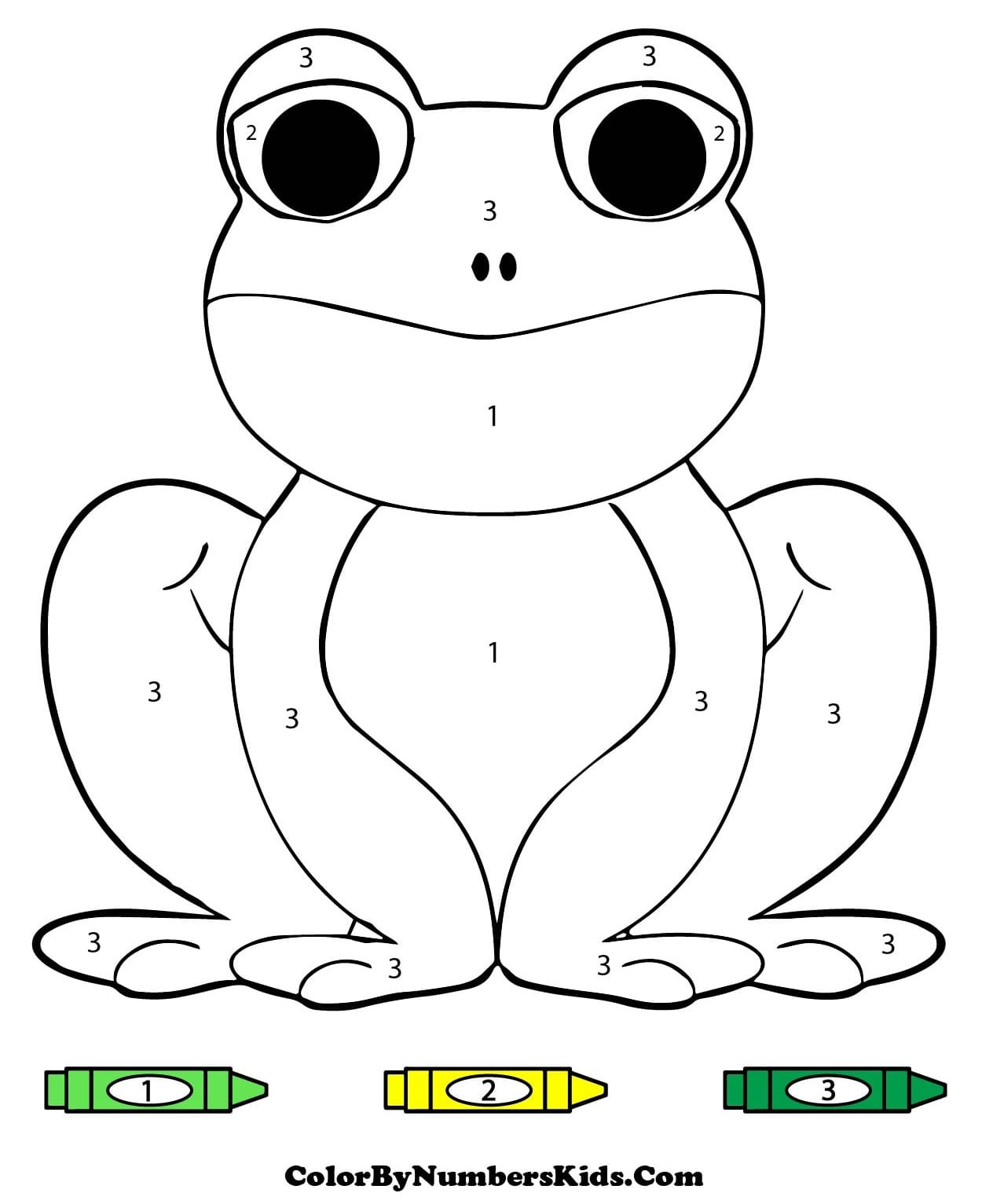 The Frog Color By Number