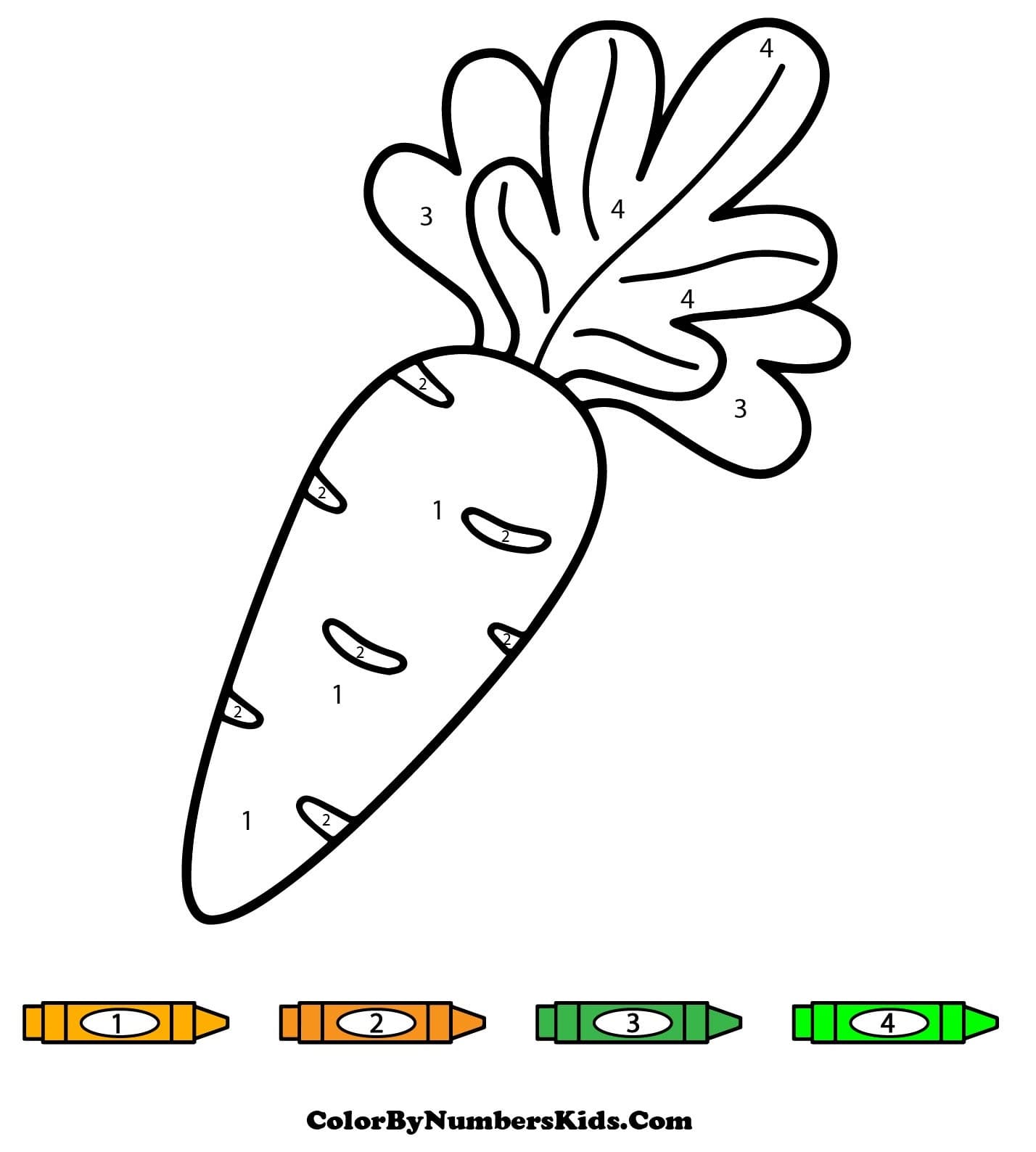 A Carrot Color By Number