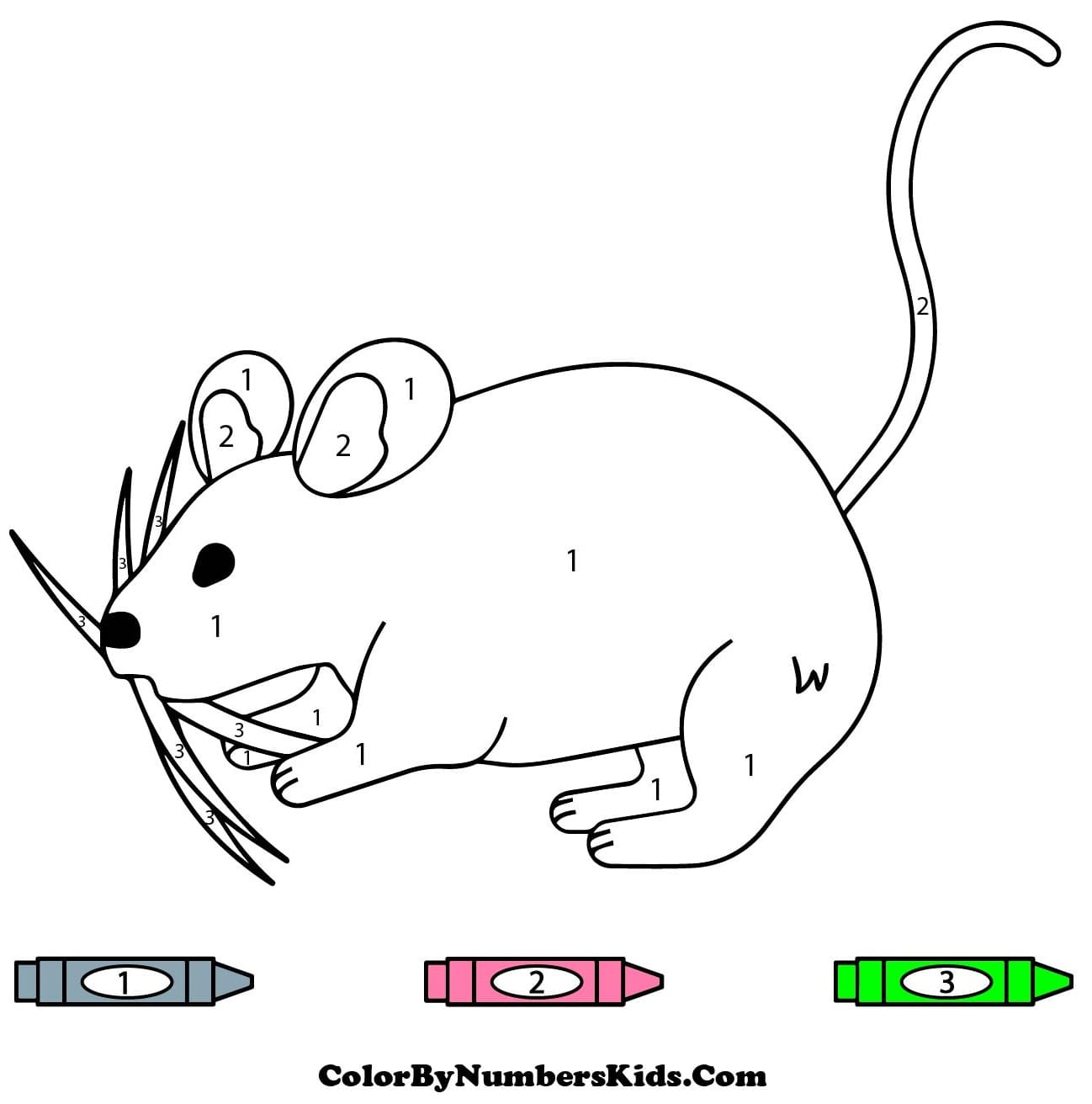 A Mouse Color By Number