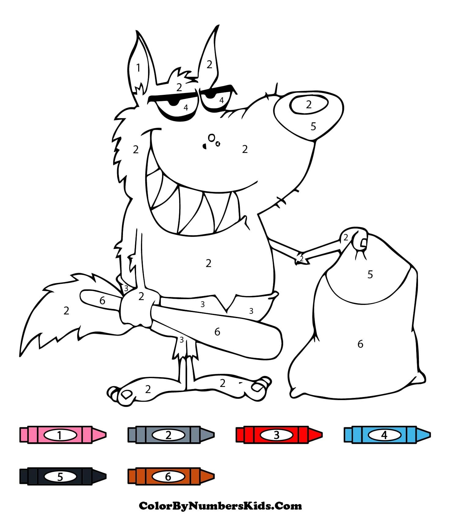 Bad Wolf Color by Number