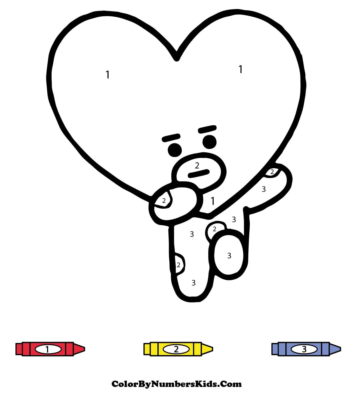 BT21 Tata Color By Number