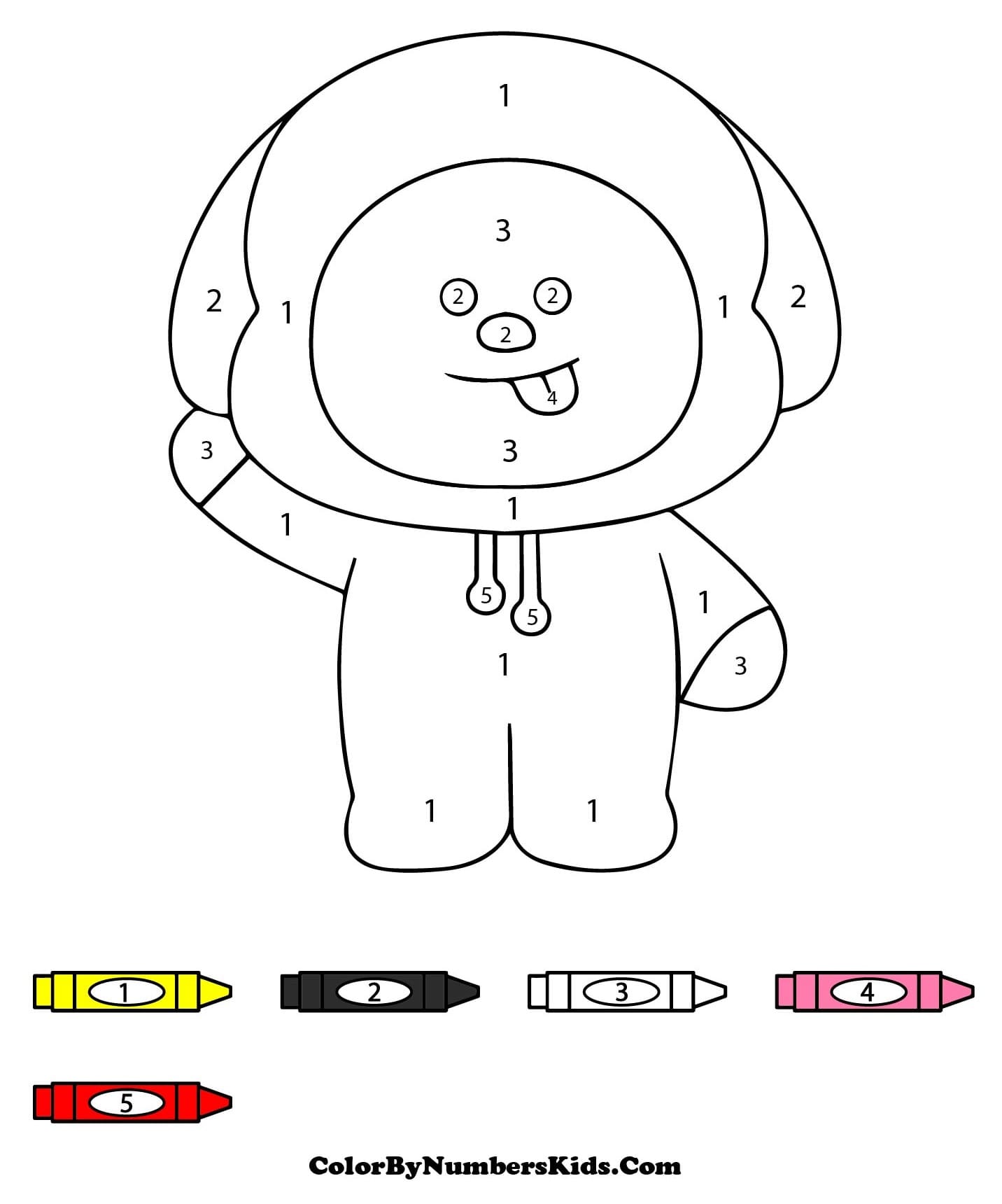 Cute Chimmy BT21 Color By Number