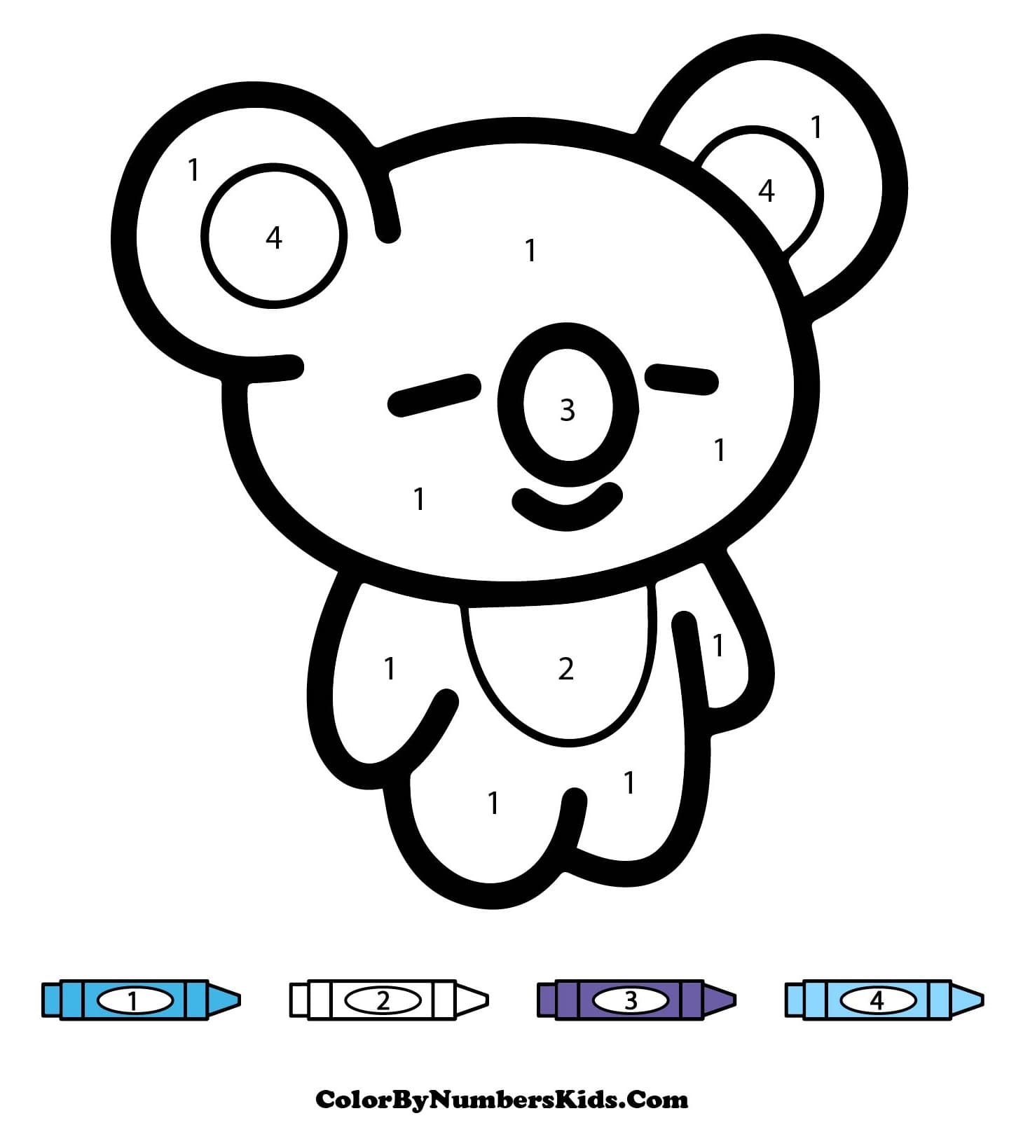 Cute Koya BT21 Color By Number