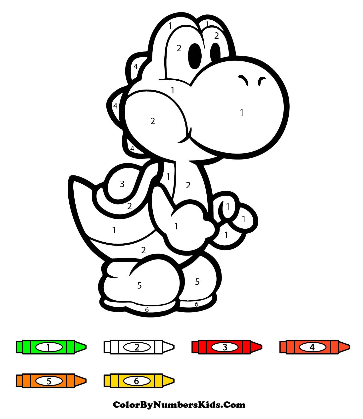 Little Yoshi Color By Number