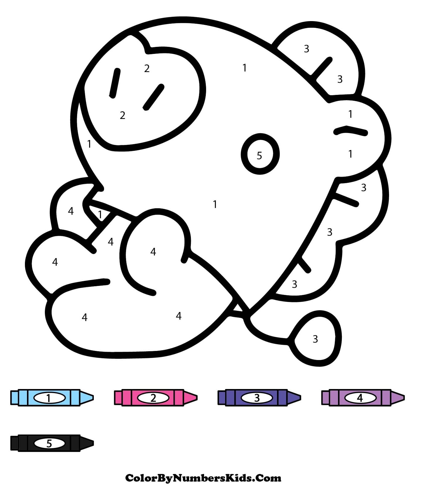 Mang in BT21 Color By Number
