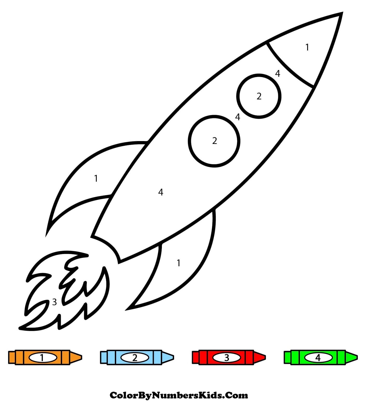 Perfect Rocket Color By Number