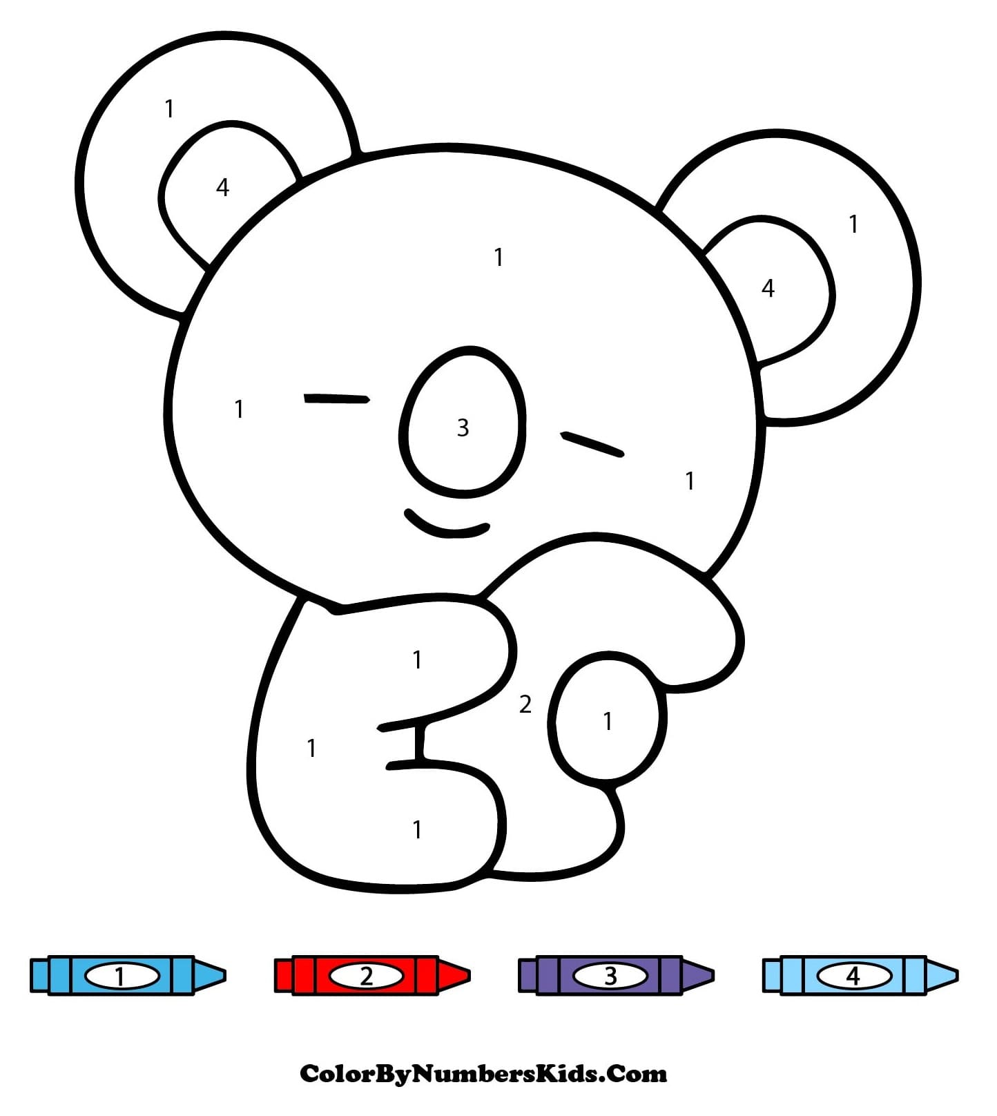 Pretty Koya BT21 Color By Number
