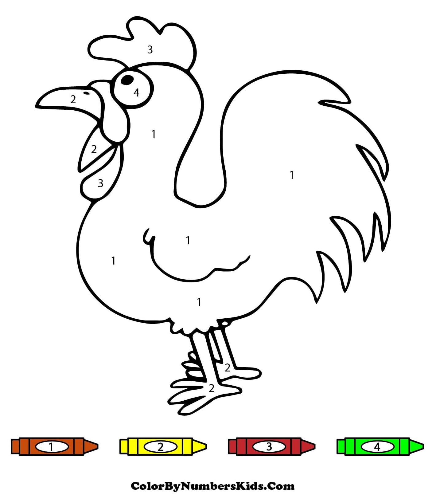 The Chicken Color By Number