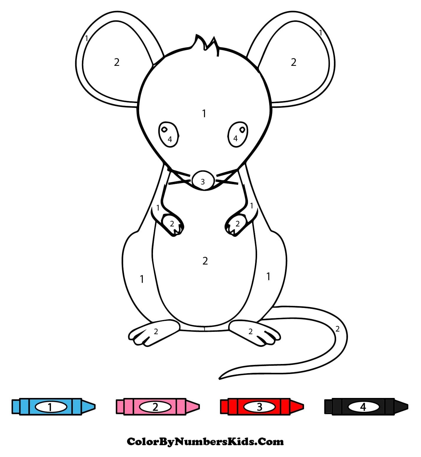 The Mouse Color By Number