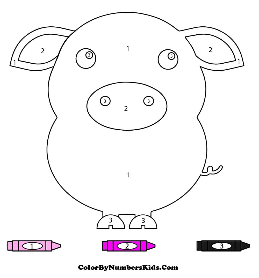 The Pig Color By Number