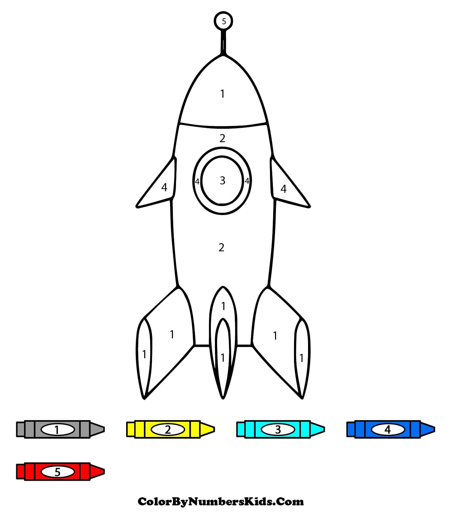The Rocket Color By Number