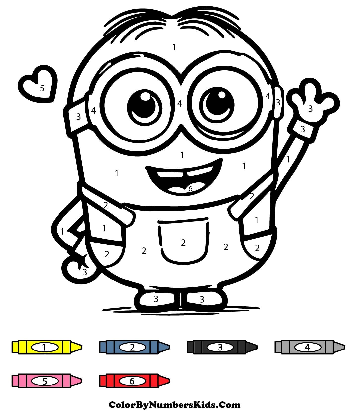 Minion Color By Number