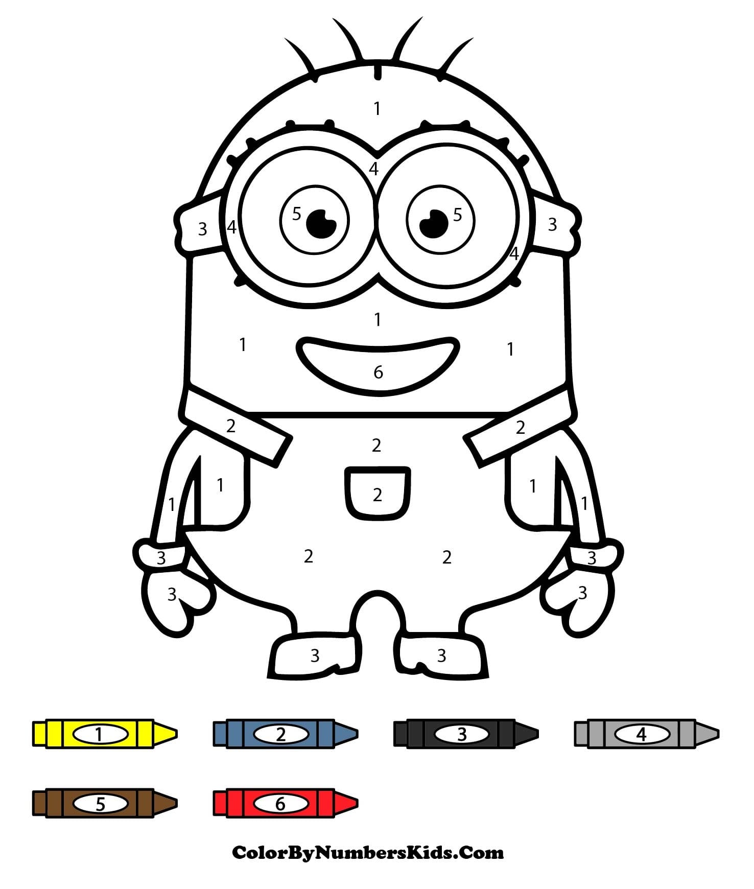 Color By Number Minion