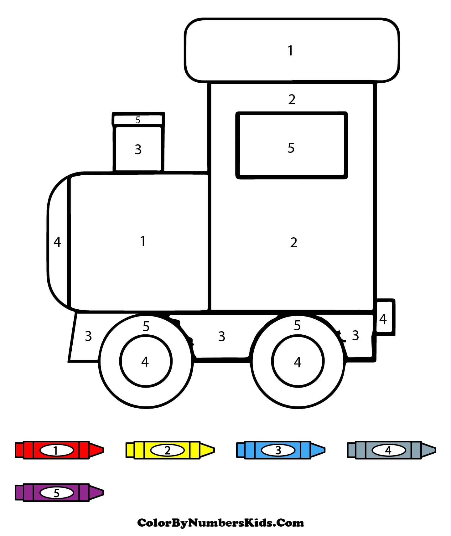 Easy Train Color By Number