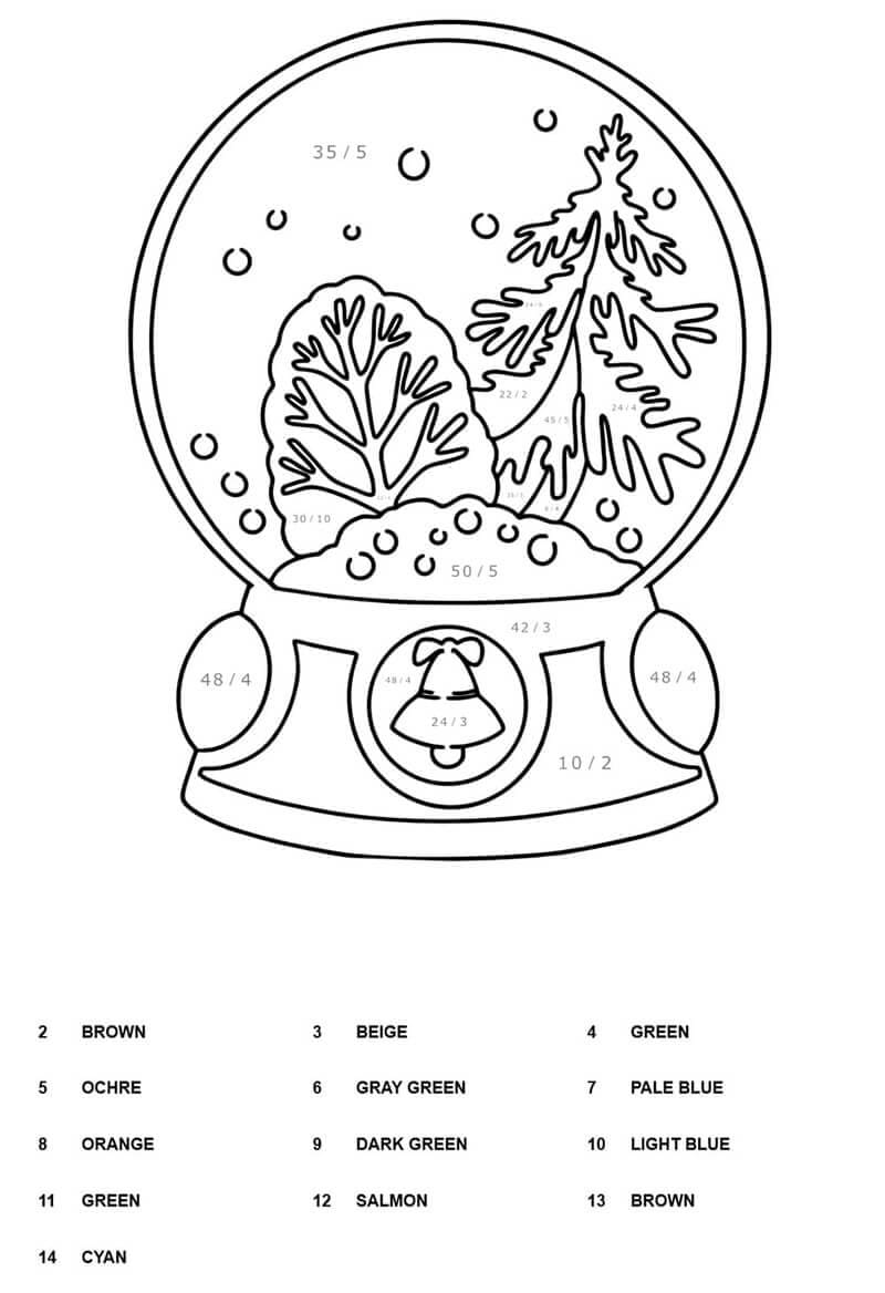 Free Division Color By Number