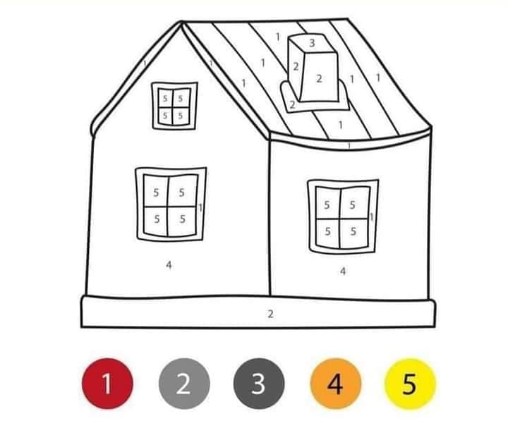Little House Color By Number